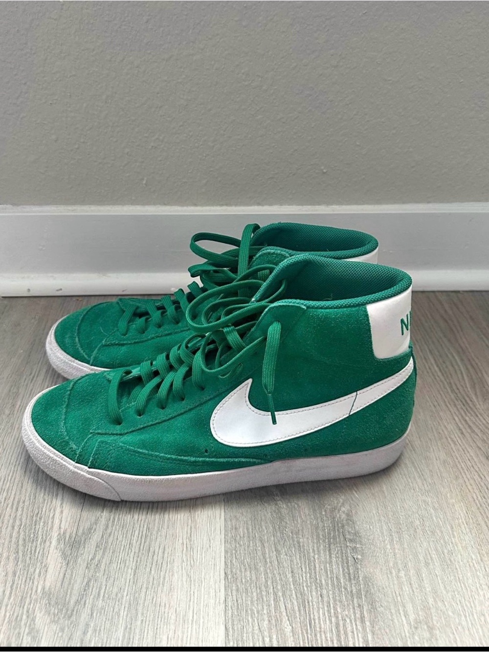 Nike Suede Green High Tops